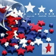 thumbnail image 3 of Wood Stars Decorations 4th of July Wooden for Crafts Red White Blue Independence Day Patriotic Star Ornaments Shaped Cutouts Tiered Tray Decor Labor Memorial (120 Pcs, 0.4, 0.8, 1.2 Inch), 3 of 8