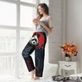 thumbnail image 5 of Pofeuu Red Black Eastern Panda Warrior Print Women's Fashion Pajama Pants with Pockets Comfy Drawstring Sleep Lounge Bottoms-Small, 5 of 6