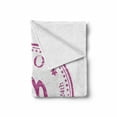 thumbnail image 2 of Virgo Soft Flannel Fleece Throw Blanket, Pink Colored Horoscope August 24th and September 24th Vintage Design Image, Cozy Plush for Indoor and Outdoor Use, 70" x 90", Pink White, by Ambesonne, 2 of 6
