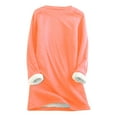 thumbnail image 7 of FAVIPT Women's Fleece Lined Sweatshirts Raglan Long Sleeve Crewneck Underwear Thicken Plain Sherpa Winter Warm Tops Watermelon Red,M, 7 of 7