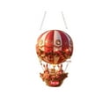thumbnail image 2 of Colgante de globo aerostático para San Valentín | Adorno colgante de acrílico de 18 cm | Diseño romántico de conejo rojo y blanco | Adorno duradero y caprichoso para decorar el hogar en San Valentí, 2 of 4