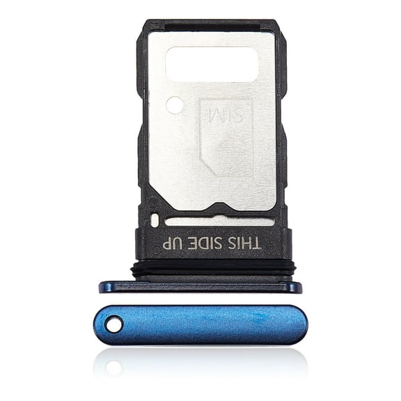 Replacement Single Sim Card Tray Compatible For Motorola Edge 5G (XT2141 / 2021) (Nebula Blue)