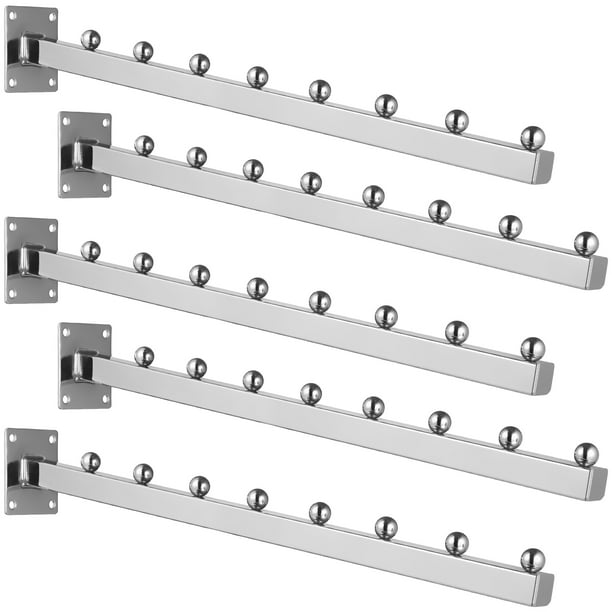 5 percheros de pared para ropa, perchero de pared, perchero de pared, barra para ropa de pared