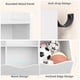 thumbnail image 4 of Estantería para Juguetes de 3 Niveles en Blanco, Librero de 7 Compartimentos para Sala, Dormitorio o Cuarto de Juegos, 4 of 7
