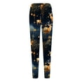 thumbnail image 6 of Lroveb Christmas Leggings for Women Day Fall Winter Artistic Splash Printed Soft Stretchy Pants Yoga Leggings, 6 of 6