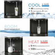 Patiosunny Bottom-Loading Water Dispenser, 3 Temperatures (Hot, Room and Cold), Child Safety Lock, LED Display with Water Shortage Alert, Silver