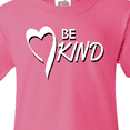 thumbnail image 4 of Inktastic Be Kind with Heart Ribbon in White Text Youth T-Shirt, 4 of 5