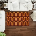 thumbnail image 6 of Brown Groovy Retro 70's Rug, Brown Rug, Orange Rug, Modern Rug, Home Decor Rug, Bedroom Rug, 3D Printeds Rug, Non Slip Rug, Rug, 2.3'x3.3' - 70x110 cm, 6 of 8