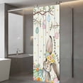 thumbnail image 3 of Beige Easter Bunny Window Privacy Film, Spring Easter Eggs Floral Wooden Static Cling UV Sun Blocking Heat Control Window Tint Day and Night, Non-Adhesive One Way Windows Privacy Cover 23.6''x59'', 3 of 7