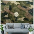 thumbnail image 4 of Orinice Camouflage Tapestry Wall Hanging Unique Style Graphic Tapestries Home Wall Decor Art for Living Room Bedroom Apartment Farmhouse Dorm - Home Wall Tapestry Art Tapestry Wall Hanging 40x60inch, 4 of 6