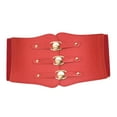 thumbnail image 2 of Weikingp Clearance! Belts for Women, Women Corset Belt Wide Leather Waist Belt for Daily Punk Dresses Chest Elastic Waistband, Womens Belt, Western Belts for Woman Red, 2 of 5