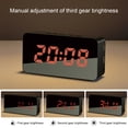 thumbnail image 4 of Mirror Surface Multi-functional Alarm Clock with 2 USB Interfaces - Digital LED Clock with Cable - Household Supplies, 4 of 8