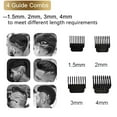 thumbnail image 2 of Mens Hair Clippers, Electric T Blade Trimmer Grooming Trimmer, 0 mm Baldheaded Hair Clippers for Men,Cordless USB Rechargeable Hair Beard Trimmer, Black, 2 of 5