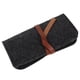 thumbnail image 1 of BRIGHTFUFU Estuche portátil para anteojos de fieltro, bolsa de almacenamiento para gafas de sol, estuche para lápices de lana, estuche para maquillaje, estuche para cosméticos (gris oscuro), 1 of 7