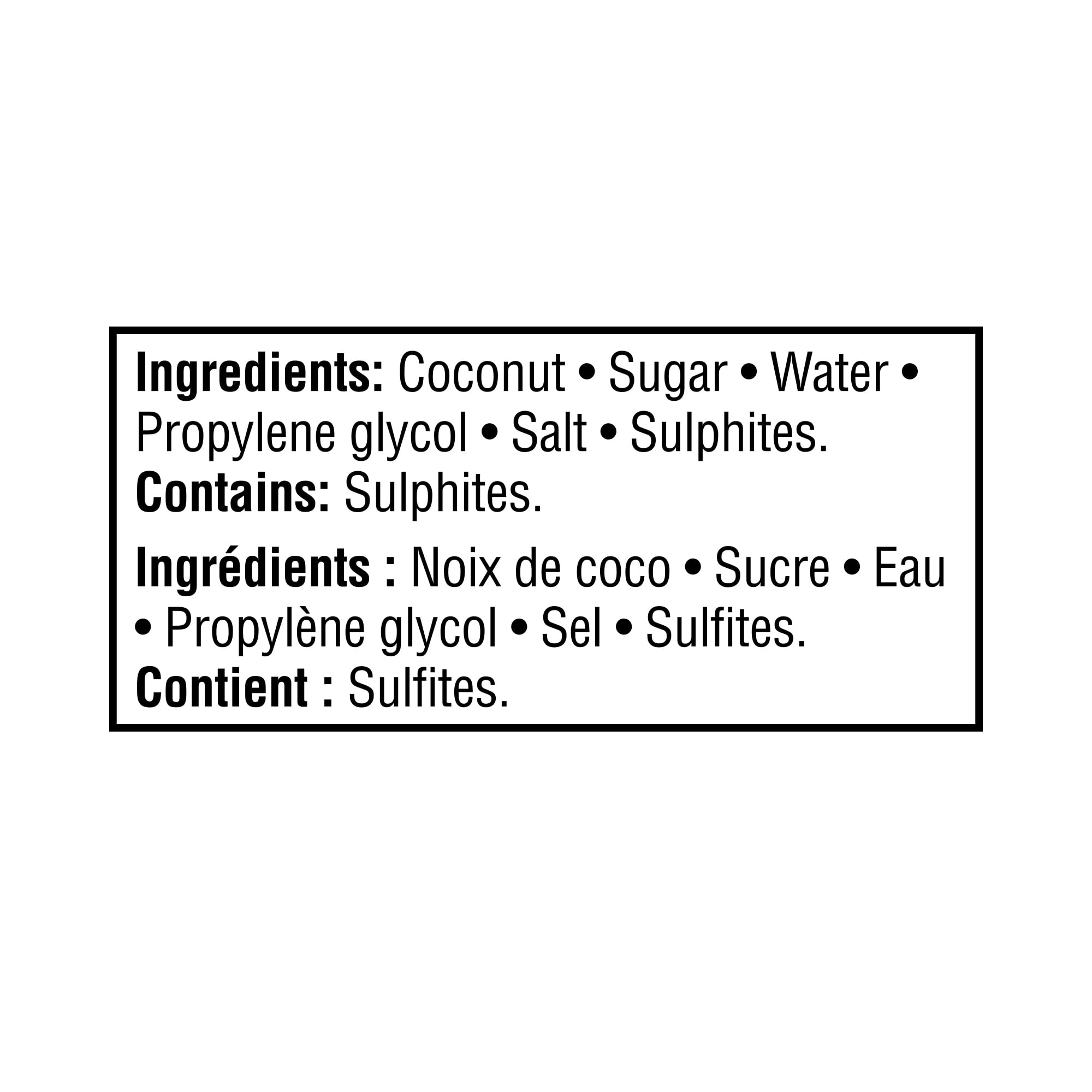 Noix de coco moyenne sucrée Great Value