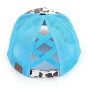 CC Cow Print Pony Cap | Criss-Cross