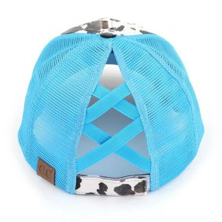 CC Cow Print Pony Cap | Criss-Cross
