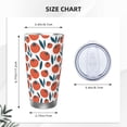 thumbnail image 4 of Goofa Hand Drawn Tomatoes for 20 oz Skinny Tumbler Stainless Steel Coffee Mug Slim Vacuum Insulated Travel Cup Car Cup-Without Straw, 4 of 8