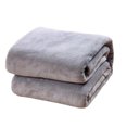 thumbnail image 4 of UPGRATOR 1Set Flannel Fleece Blanket for Couch Warmth Cozy Silver Grey 70x79in, 4 of 8