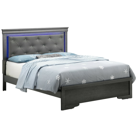Newboti Furniture Lorana G6502C-QB3 Queen Bed, Metalic Black 67794