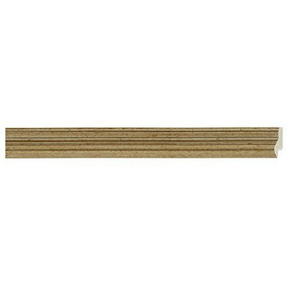 Picture Frame Moulding (Wood) 100Ft Bundle - Traditional Antique Silver Finish - 1" Width - 7/16"