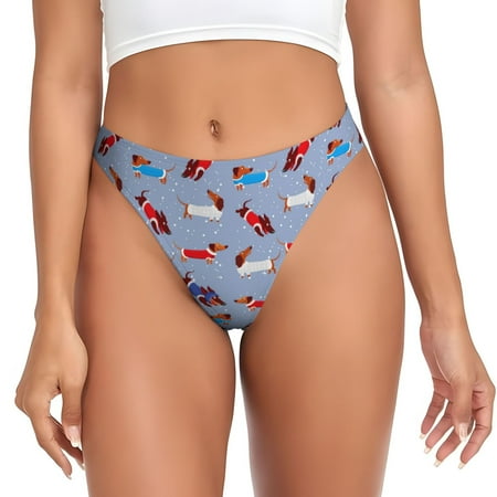 Sigee winter Dachshund for Women s G-String Sexy  Low Rise  Soft Lace Perfect for Special Occasions-Large