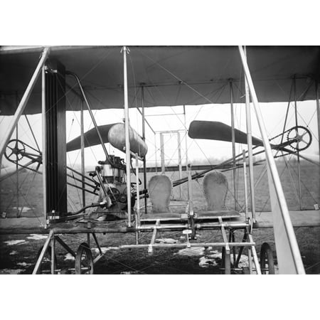 Wright Brothers Plane Npilot And Passenger Seat Of The Wright Brothers Airplane C1911 Rolled Canvas Art -  (24 x