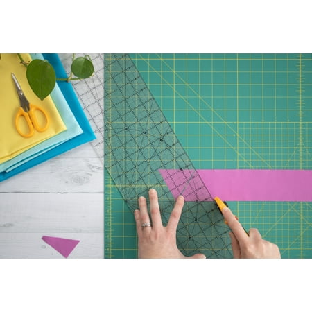 OLFA Frosted Advantage Non-Slip Ruler "The Essential"-6"X24"