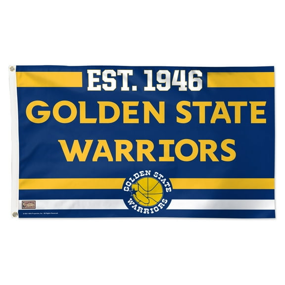 WinCraft Golden State Warriors 3' x 5' Single-Sided Franchise Establishment Deluxe Flag