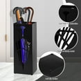 thumbnail image 3 of Pluokvzr Metal Umbrella Holder Hollowed Square Free Standing Umbrella Rack Decorative Umbrella Stand Freestanding Umbrella Storage Rack Umbrella Organizer for Home Entryway Office (6.5*6.5*16.5in), 3 of 11