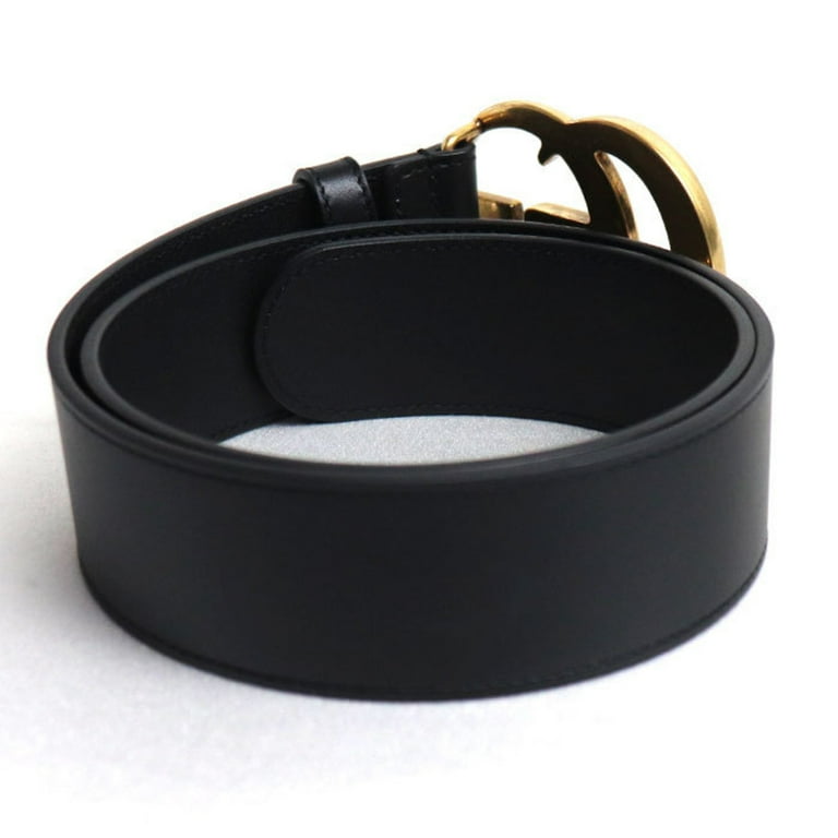 Pre Owned GUCCI Gucci GG Marmont Belt Black 400593 AP00T 1000 Unisex Good Walmart