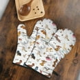 thumbnail image 5 of Cute Oven Mitts,Cartoon Dachshund Oven Mitt 2-Pack Set,Kitchen Gloves for Oven,Heat Resistant Oven Mitts 7.7"x12", 5 of 7