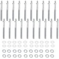 thumbnail image 2 of Drum Set Parts Hardware Pack 12pcs Bass Drum Claws & 54pcs Tension Rods(15mm-90mm) Cymbal Felts Hi-Hat Clutch Washer Sleeves and Base Wing Nuts Cymbal Replacement Accessories, 2 of 7
