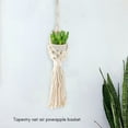 thumbnail image 5 of Boho Macrame Air Plant Hanger Tillandsia Hanging Basket Rope Holder Flower Home Decor (13CM), 5 of 5