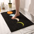 thumbnail image 4 of AZXY Bath Mats for Bathroom Floor,Bathroom Mats Memory Foam,Bathroom Rugs Black,Washable Plush Absorbent Non Slip Large Bath Rugs Clearance, 4 of 7