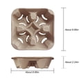 thumbnail image 3 of Portavasos UbozeUIV desechables, compostables, 4 tazas para 240 a 960 ml, 3 of 7