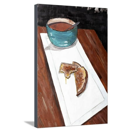 Grilled Cheese And Tomato Soup Stretched Canvas Print Wall Art By Ann Tygett Jones