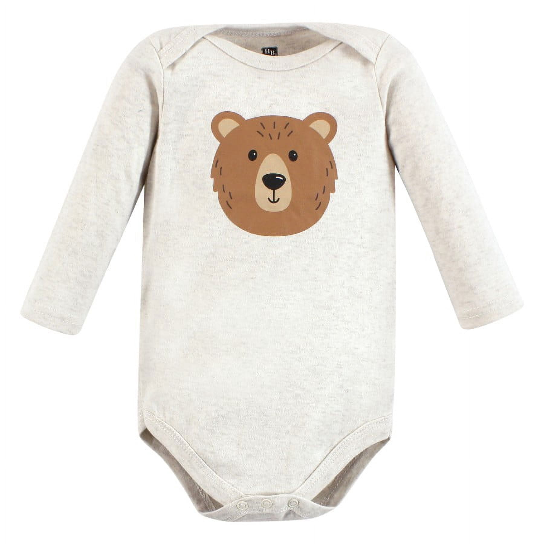 Hudson Baby Cotton Long-Sleeve Bodysuits, 7-Pack, Newborn-24 Months
