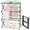 Black, variant on KINGRACK Expandable Clothes Drying Rack, Foldable & Collapsible Steel Laundry Drying Racks, White