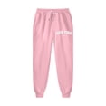 thumbnail image 5 of Wyobmus Womens 2 Piece Outfits Lounge Hoodie Sweatsuit Sets Letter Printed Long Sleeve Sweatshirt Baggy Fall Fashion Sweatpants With Pockets Pink, 5 of 5