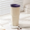 thumbnail image 2 of Leodye 1PCS Outdoor Portable Plastic Coffee Mug, Leak-Proof Drop-Resistant Travel Cup with Lid -7.87in, 2 of 6