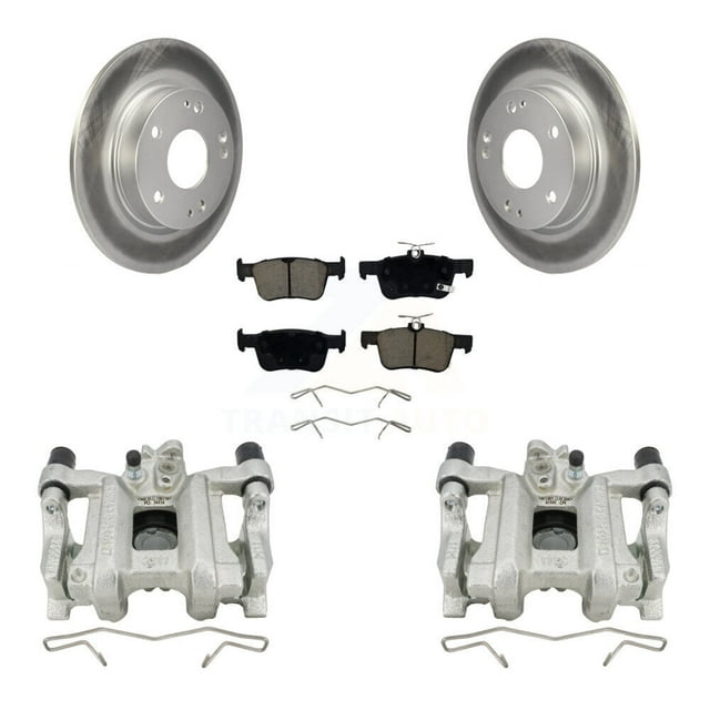 Transit Auto Rear Disc Brake Caliper Coated Rotors and Ceramic Pads Kit for Car Honda Civic Insight KCG-100025C