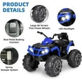 24V Kids Ride on ATV 4 Wheelers for Kids 310 Years Old with Music Player, All Terrain Tires