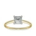 thumbnail image 1 of 1.00 Carat Excellent Princess Cut Natural Diamond Solitaire Beautiful Ring for Anniversary Solid 14K Yellow Gold Size 4.5, 1 of 7
