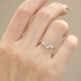 thumbnail image 2 of Anillo de piedra de luz de luna, exquisito anillo de mujer, anillo de diamantes brillantes ajustable, 2 of 3