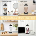 thumbnail image 7 of Tutuviw Straw Holder for Standard Size Drinking Straws Plastic Straw Dispenser with Lid Versatile Straw Organizer Container, Drinking Straw Container for Party Bar(Back), 7 of 7