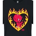 thumbnail image 3 of Hot Stuff - Hot Stuff Flame Heart - Juniors Cropped Graphic T-Shirt, 3 of 5