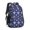 Geometric Mandala Blue, variant on Geometric Tree Green Pattern Cute School Backpack Bag with Padded Back and Adjustable Shoulder Straps 16.9 X 12.6 X 5.9 Inches