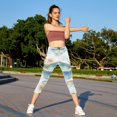 thumbnail image 5 of Dragonfly Women Leggings High Waist Capri Printed Pants – Suitable for Running, Fitness, Yoga – Not See-Through Gym Leggings, 5 of 6