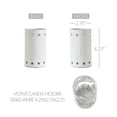 thumbnail image 3 of Metal Votive Candle Holder Stars White 4.25x2.75x2.75, 3 of 3